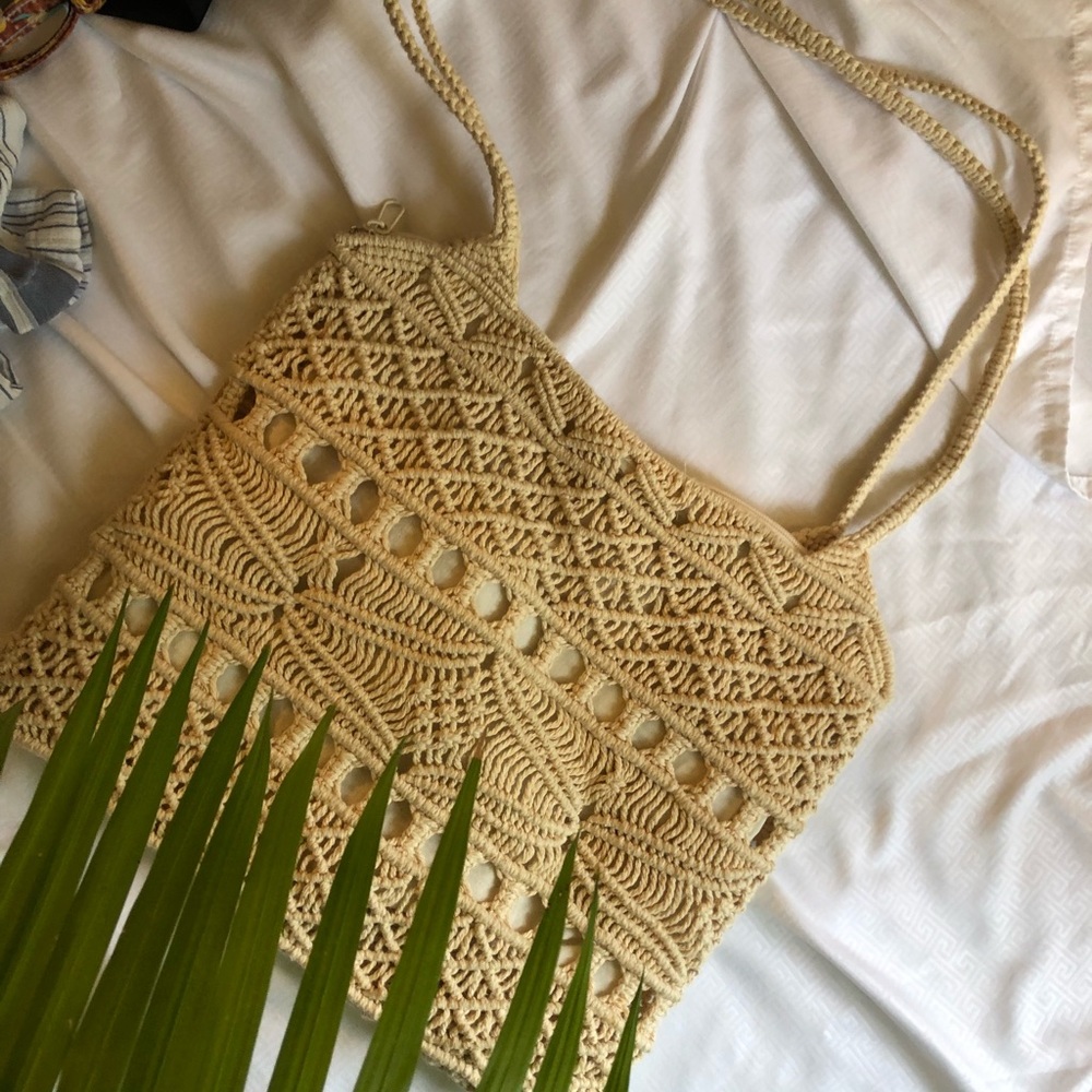 Crochet tote bag